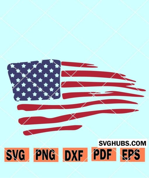 Grunge Flag SVG