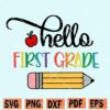 Hello First Grade SVG