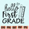 Hello First Grade SVG