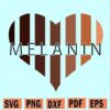 Melanin Heart print SVG