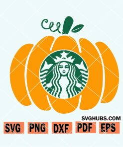 Pumpkin Starbucks SVG