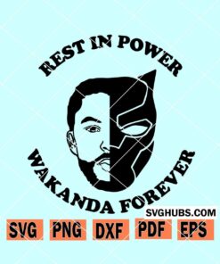 Rest in Power Chadwick Boseman SVG