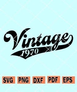 Vintage 1970 SVG