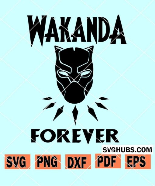 Wakanda Forever SVG file