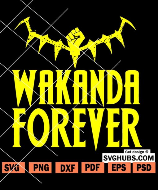 Wakanda Forever SVG cut file