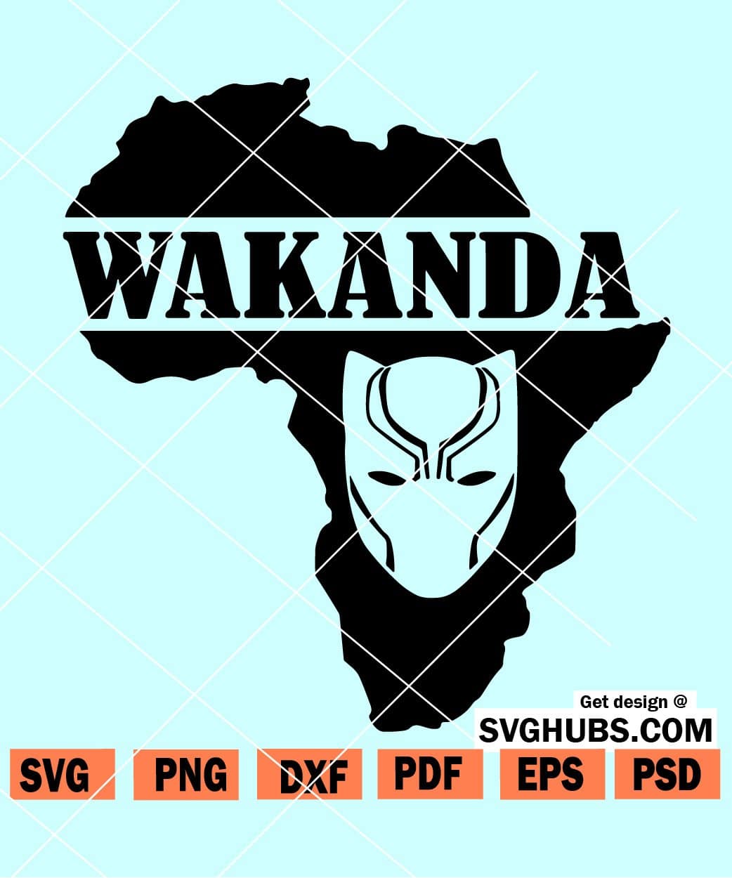 Wakanda Forever Africa Map SVG PNG Shirt Design Cricut Silhouette