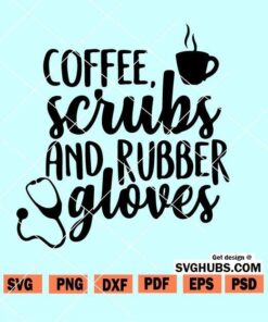 Coffee Scrubs and Rubber SVG