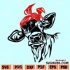 Cow with bandana SVG