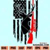 Deer hunt flag SVG