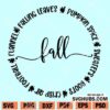 Fall Circle SVG