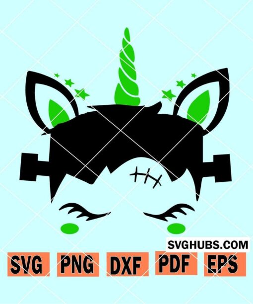 Frankenstein unicorn SVG