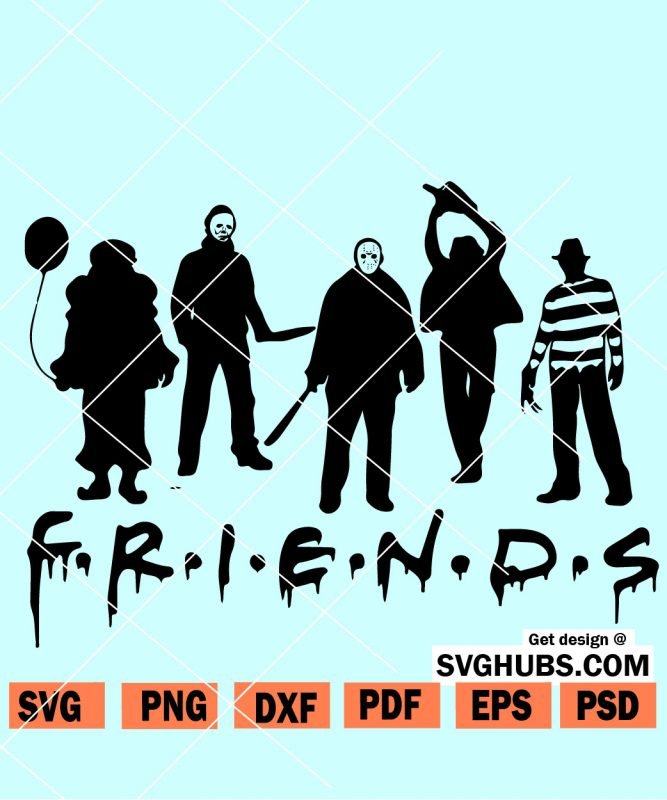 Friends Halloween SVG, Friends Halloween PNG, Halloween Friends SVG