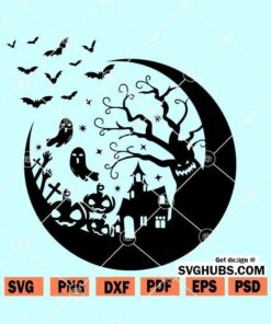 Halloween spooky tree svg