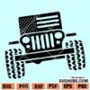 Jeep American flag SVG
