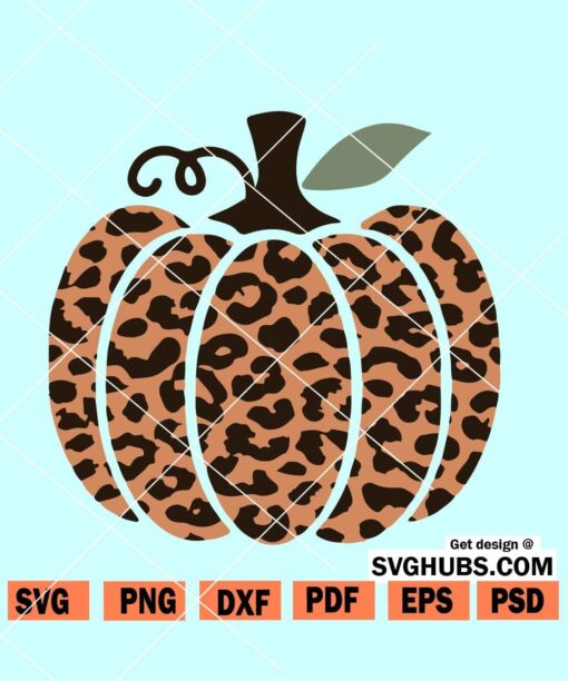 Pumpkin leopard print SVG