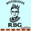 Notorious RBG SVG files for cricut