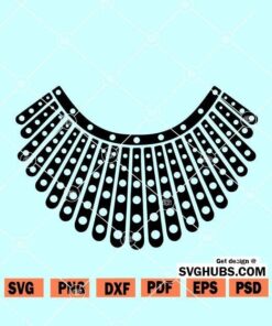 Notorious RBG collar SVG