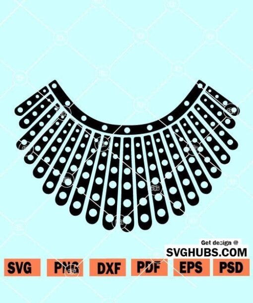 Notorious RBG collar SVG