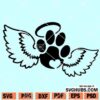 Paw Memorial SVG