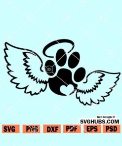 Paw Memorial SVG