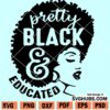 Pretty black and educated SVG