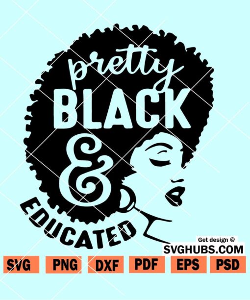 Pretty black and educated SVG