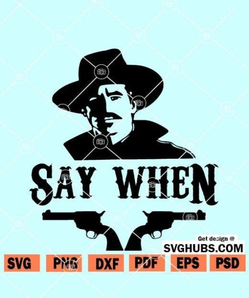 Say when tombstone svg