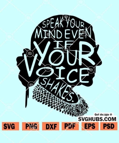 Speak Your Mind Even If Your Voice Shakes Svg
