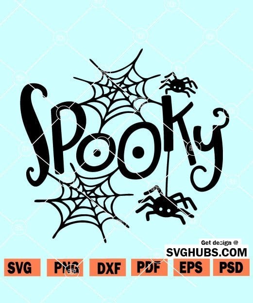 Spooky SVG file, Spooky Decor, Halloween Decor, Halloween SVG
