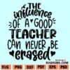The Influence of a Good Teacher Can Never Be Erased SVG File