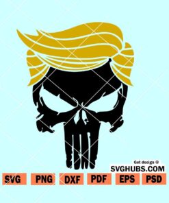 Trump skull SVG