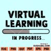 Virtual Learning in progress SVG
