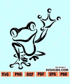 Waving frog SVG