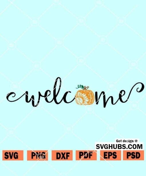 Welcome Pumpkin SVG