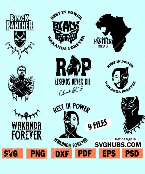 Black Panther SVG bundle