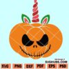 Pumpkin Unicorn SVG
