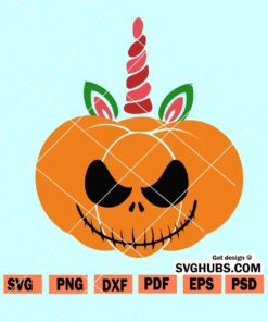 Pumpkin Unicorn SVG