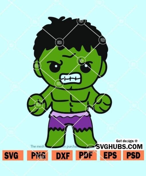 Baby Hulk SVG