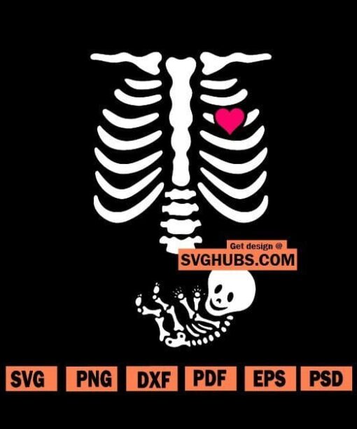 Baby skeleton SVG