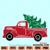 Christmas Truck with tree SVG