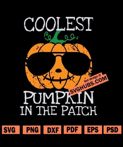 Coolest Pumpkin In The Patch Svg Pumpkin Patch Svg Boy Pumpkin Svg Svg Hubs