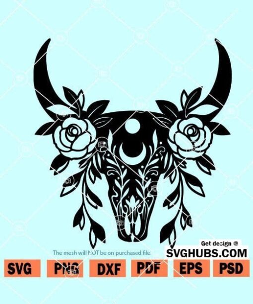 Cow Skull SVG