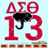 Delta Sigma Theta Elephant svg