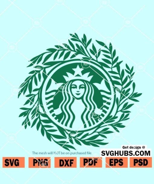 Starbucks Floral Svg