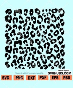 Fuzzy leopard print SVG