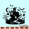 Halloween Haunted House Svg