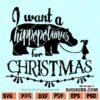 I want a hippopotamus for Christmas SVG