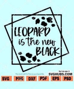 Leopard is the new black SVG