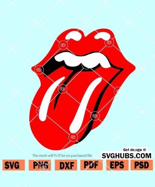 Lips and Tongue SVG