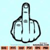 Middle Finger SVG